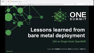 Nephio Lessons Learned from Bare Metal Deployments