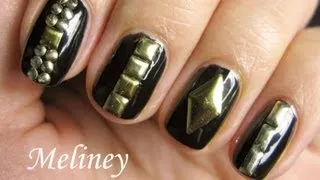 STUDDED NAILS TUTORIAL - Easy Nail Art Design for Beginners with Tips for the Perfect Manicure