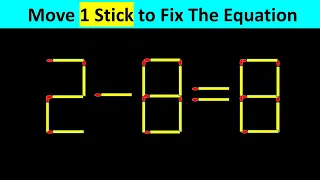 Matchstick Puzzle - Fix The Equation #matchstickpuzzle #simplylogical