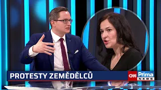 Křeček: Zemědělce napálili dezoláti. Nešlo o žádnou proruskou scénu, ohradila se Šichtařová