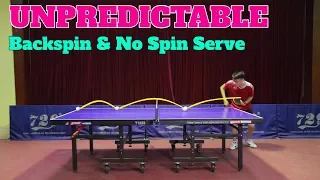 Learning UNPREDICTABLE Backspin & No Spin Serve | MLFM Table Tennis Tutorial