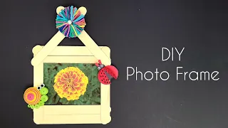 Popsicle Stick Photo frame | Easy Popsicle Stick Craft Ideas | DIY Photo Frame