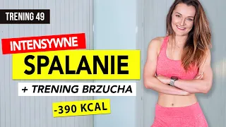 Wyzwanie 90 DNI | TRENING 49: INTERWAŁOWY Trening Odchudzający + BRZUCH | Monika Kołakowska