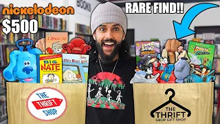 Going To EVERY THRIFT SHOP In My City And Buying EVERY NICKELODEON ITEM I CAN FIND!! *IN STORE HUNT*