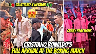 😍Ronaldo Meets Neymar | Jaw-Dropping Reactions at Boxing Arena! Must-Watch Moment!"