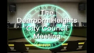 Dearborn Heights City Council Meeting: 9/25/18