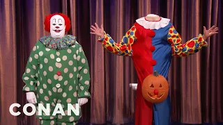 Butterscotch The Clown’s Halloween Plans | CONAN on TBS