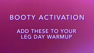 Booty activation - GREEN MACHINE morning workout routine