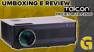 REVIEW PROJETOR TAICON TA P3500| ALTA QUALIDADE| MELHOR CUSTO BENEFÍCIO |VALE A PENA| TESTE COMPLETO