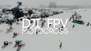 DJI FPV | Winter Motocross | High Speed Action