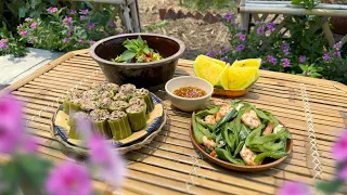 A rustic meal from snake gourd - garden life #gardening