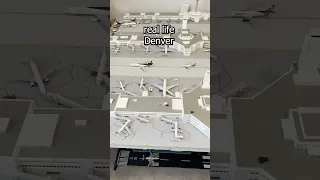 MY Denver International Airport in 1:400 scale ✈️ #modelairport #airport #airplane #denverairport