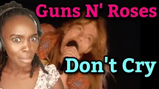 African Girl First Time Hearing Guns N' Roses - Don't Cry | REACTION