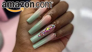 How to apply rhinestones to nails | Beginner friendly !