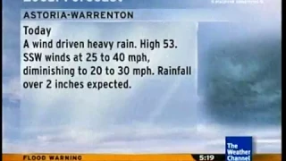 TWC Flood Warning- Astoria, OR- Nov. 19, 2012- 5:17AM PST