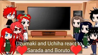 Uchiha and uzumaki react to sarada and boruto part 1 /? Gacha Club