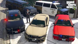 GTA 5 - Stealing Luxury Emergency Cars with Franklin! (Real Life Emergency Vehicles)