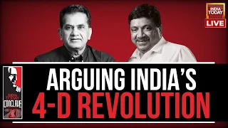 Amitabh Kant & P.T.R. Thiagarajan Interview At India Today Conclave 2023 LIVE | Arguing India’s 4-D