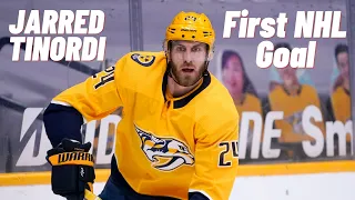 Jarred Tinordi #24 (Nashville Predators) first NHL goal Jan 29, 2020