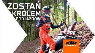 Atakujemy śliskie podjazdy z Łukaszem Kurowskim i KTM 300 EXC TPI. Poradnik Enduro.