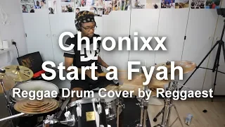 Chronixx - Start a Fyah Drum Cover by Reggaest with Lyrics(Reggae Drum Cover)