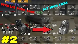 Updrade your tanks and get higher tier tanks full in hindi. (WOT Blitz guide gameplay#2)