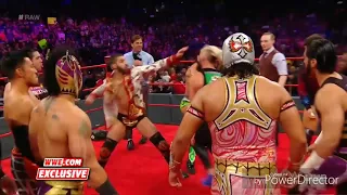 WWE RAW 9/25/17 Enzo Gets Destroyed By The Cruiserweights