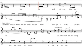 Billy Paul - "Me and Mrs. Jones", Eb-Instrument Play-along