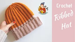 Crochet Ribbed Hat / Beginner Friendly Tutorial