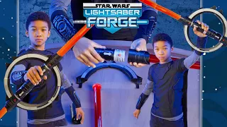 New STAR WARS  Double-Bladed Lightsaber Forge Inquisitor Masterworks Set Electronic Toy Unboxing