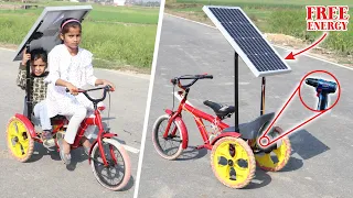 Build a  Free Energy 3 Wheel Go Kart | DIY Solar Powered Electric Go Kart For Kids