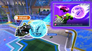 Heatseeker Doubles With The Battle Bus?! (Rocket League Heatseeker)