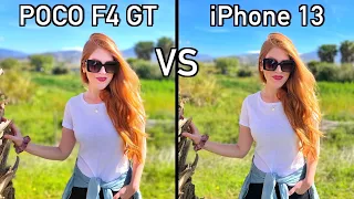 POCO F4 GT VS iPhone 13 Camera Comparison!