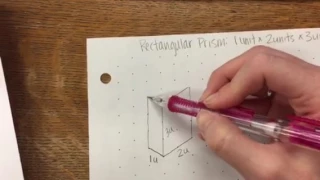 How to Draw 3-D Rectangular Prisms on Isometric Dot Paper