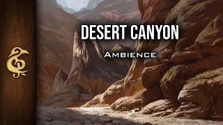 Desert Canyon | Windy, Animals, Rocks, Noisy, Ambience | 1 Hour #dnd