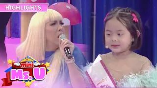 Mini Miss U Cassandra shows off her acting skills with Vice Ganda | Mini Miss U