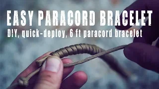 Paracord Bracelet: Easy, Simple Deploy with 6' of Paracord