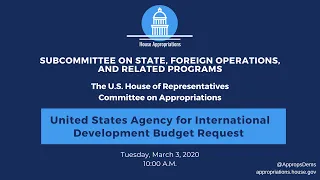 United States Agency for International Development Budget Request for FY2021 (EventID=110609) Full