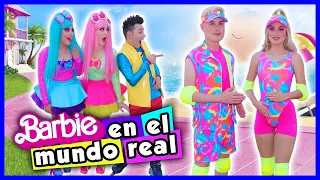 BARBIE EN EL MUNDO REAL / SHOW PIEDRA PAPEL O TIJERA / CONOCIMOS A BARBIE /BARBIE VIDA REAL PELÍCULA