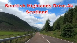 Scottish Highlands Drive.4k.Scotland.