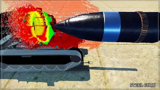 2000mm Projectile Vs Tanks - New Kill Cam Animation - War Thunder Dev Server