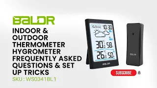 How to Set up Baldr Indoor Outdoor Wireless Thermometer (FAQ)