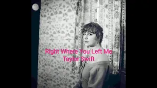 RIGHT WHERE YOU LEFT ME -Taylor Swift (Official Instrumental with backing vocals // karaoke version)