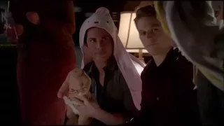 Vampire Diaries 7x11 Alaric, Tyler & Matt  Babysitting training