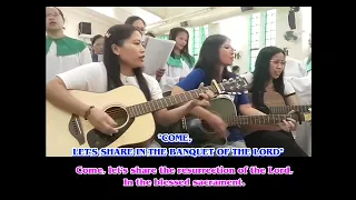 COME, LET'S SHARE IN THE BANQUET OF THE LORD with lyrics cover by IHMP Choir Ministry