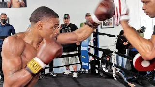 ERROL SPENCE JR MONSTER ON THE MITTS - RIPPING SHARP PUNCHES IN WORKOUT FOR YORDENIS UGAS