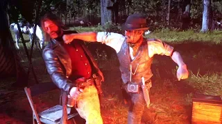 RDR2: Javier Punches Micah in the Face