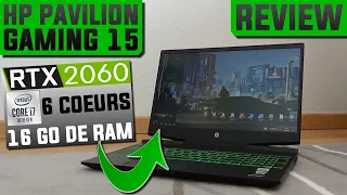 Review - HP Pavilion Gaming 15-dk1368nf - PC Portable i7 16GB RAM RTX 2060 PC Gamer Test Unboxing FR