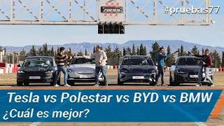 Comparativa eléctrica: BMW i4 vs BYD Seal vs Polestar 2 vs Tesla Model 3 | km77.com