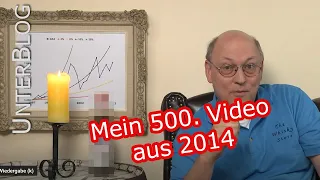 Das 500. Video - Statistik und Rückblick - Reupload 04/2014